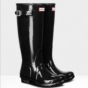 Tall Black Hunter Boots